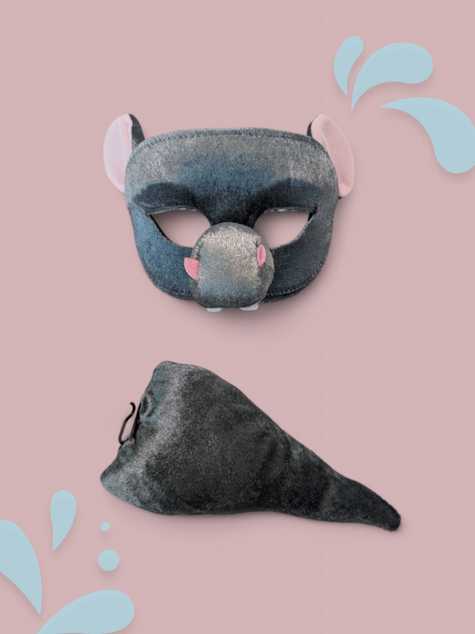 Hippo - Animal Mask & Tail Set