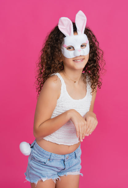 bunny front model mask and tail book week role play animal party