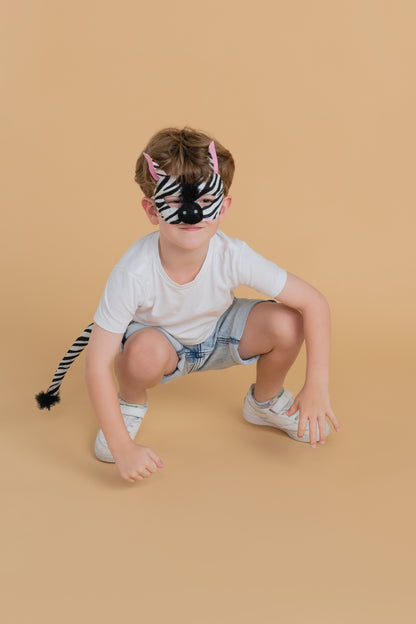 ZEBRA - Animal Mask & Tail