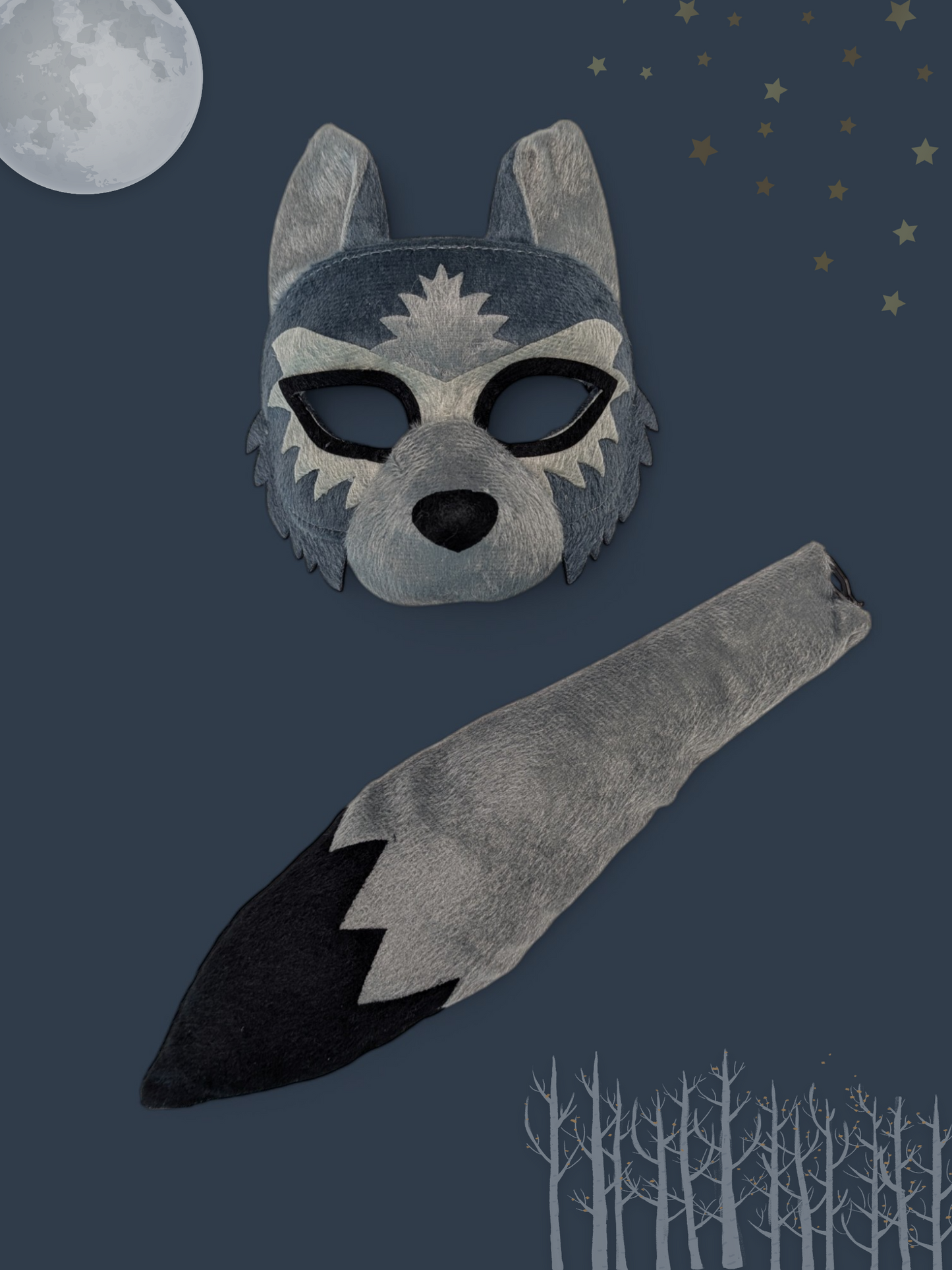 Wolf - Animal Mask & Tail Set
